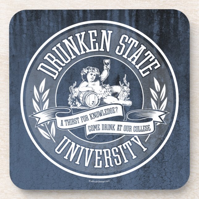 Posavasos Universidad Estatal de Drunken (Frente)