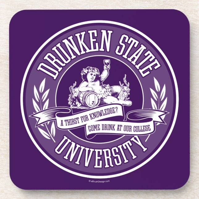 Posavasos Universidad Estatal de Drunken (Frente)