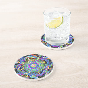 Posavasos Universo Mandala Colores Psicodélicos