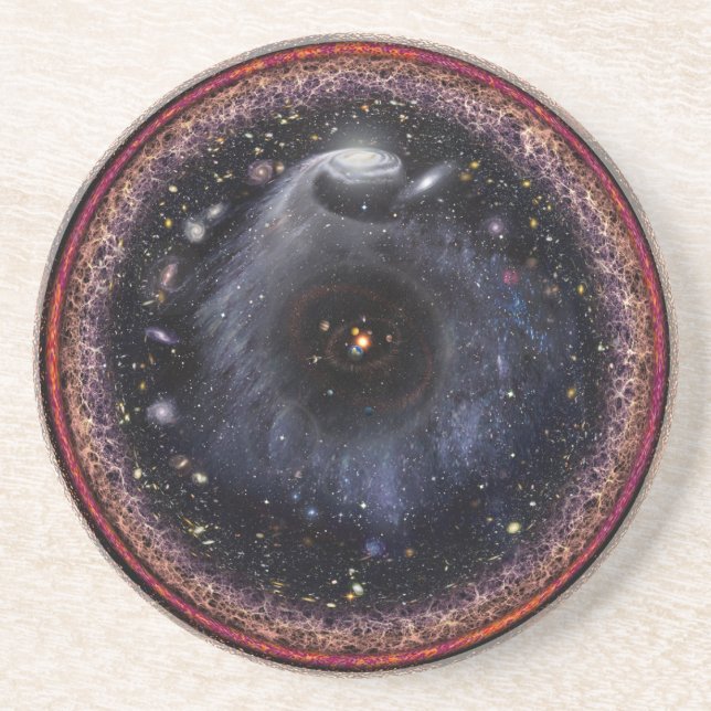 Posavasos Universo radial logarítmico (Frente)