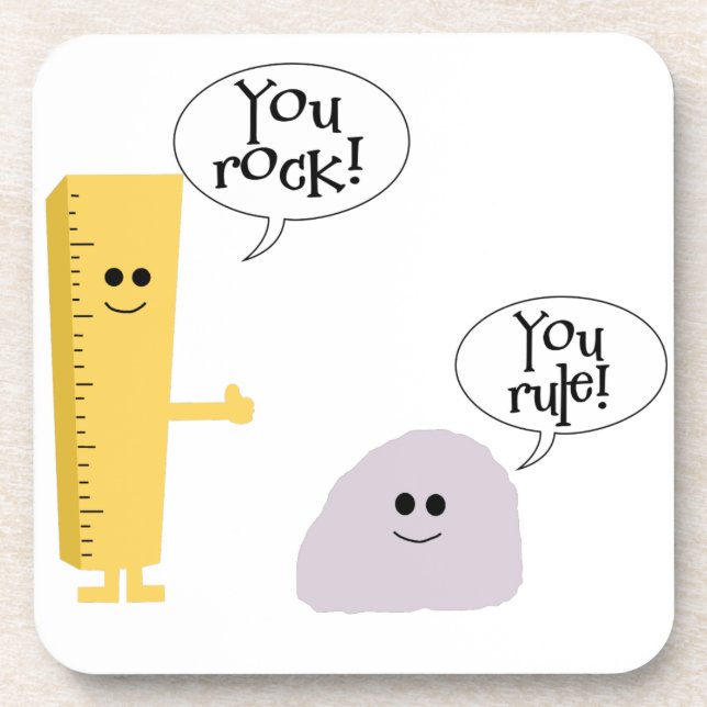 Posavasos Usted le oscila regla (Frente)