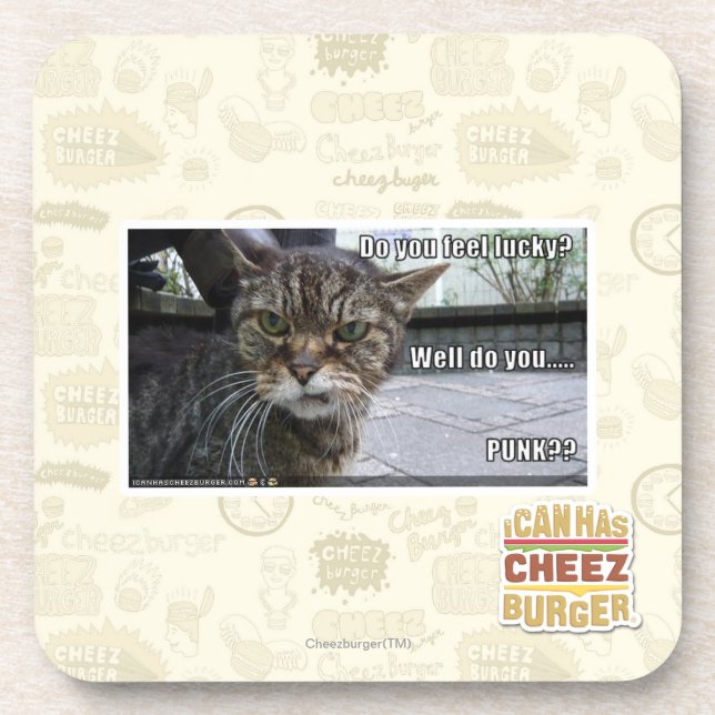 Posavasos ¿Usted siente afortunado? (Frente)