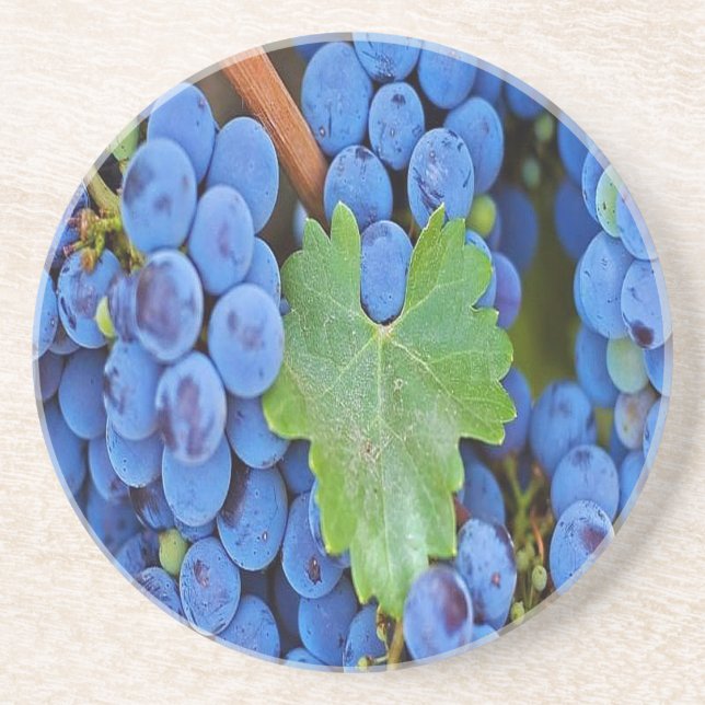Posavasos Uvas en un vino (Frente)