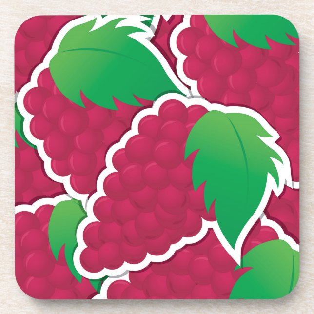 Posavasos Uvas rojas fundidas (Frente)