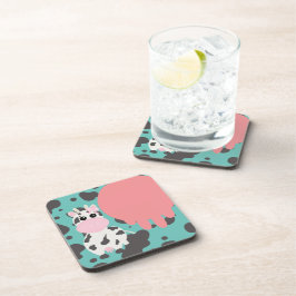 Posavasos Vaca divertida patrón de dibujos animados de ubre