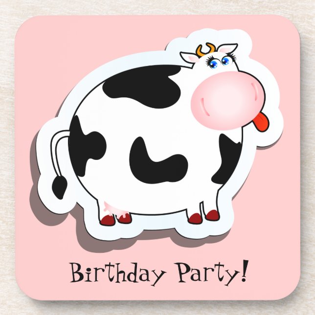 Posavasos vaca personalizado, montaña (Frente)