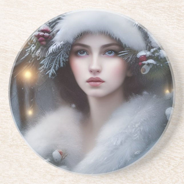 Posavasos Vacaciones de la Princesa de Invierno (Frente)