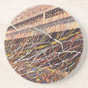 Posavasos Vacaciones en crucero vintage; ¡Fiesta de despedid