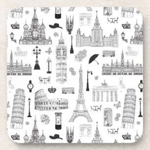 Posavasos Vacaciones en el modelo de Europa