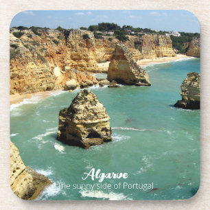 Posavasos Vacaciones en la playa de Algarve en Portugal