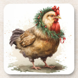 Posavasos Vacaciones festivas / Navidades Chicken Coasters
