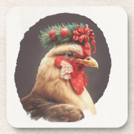 Posavasos Vacaciones festivas / Navidades Chicken Coasters