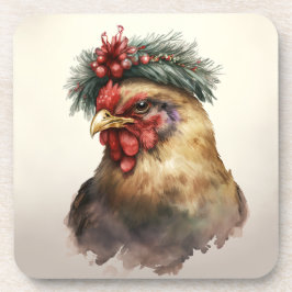 Posavasos Vacaciones festivas / Navidades Chicken Coasters