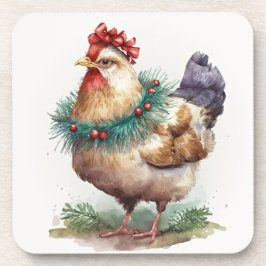 Posavasos Vacaciones festivas / Navidades Chicken Coasters