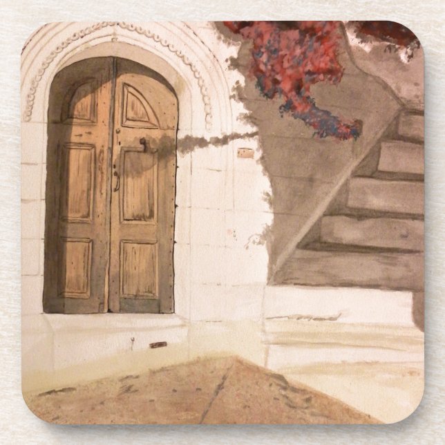 Posavasos Vacaciones griegas (Frente)