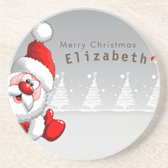 Posavasos Vacaciones... Santa Claus (Frente)