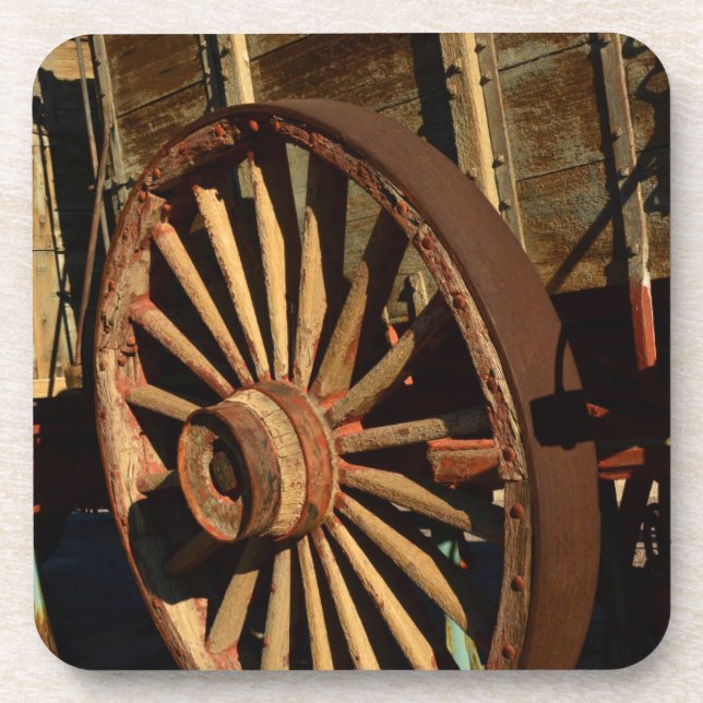 Posavasos Vagón antiguo de tren de mulas (Frente)