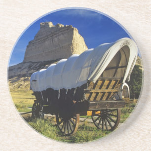 Posavasos vagón Conestoga en Scottsbluff National