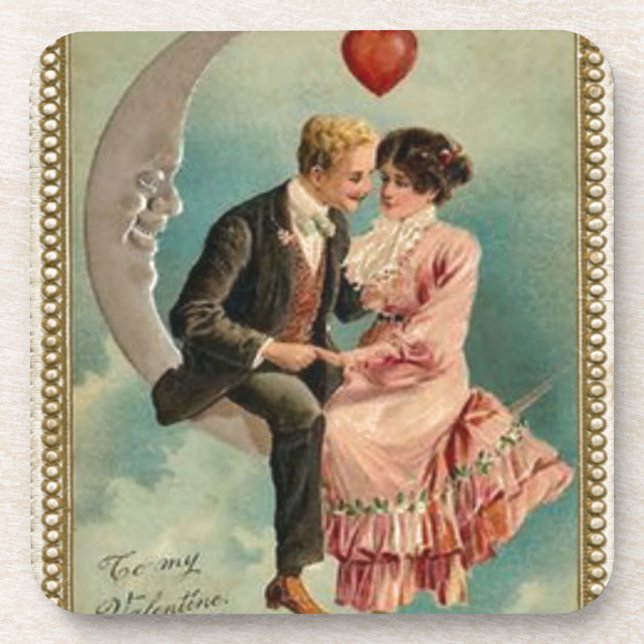 Posavasos valentinas victorianas (Frente)