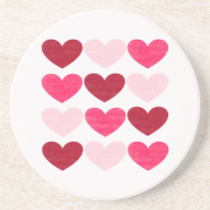 Posavasos Valentine hearts