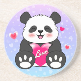 Posavasos Valentine Panda en el amor