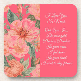 Posavasos Valentines Day, I Love You So Much, Love Poem