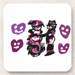 Posavasos valentine's day purple love 