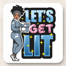 Posavasos Vamos a conseguir mujeres negras iluminadas navida