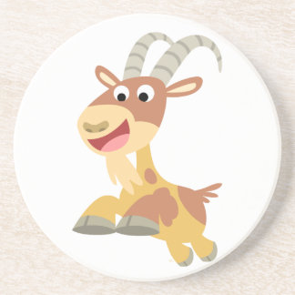 Posavasos ¡Vamos Goat! (linda cabra personalizado)