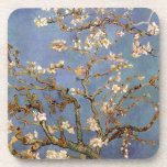 Posavasos Van Gogh Almond Blossom<br><div class="desc">Serie de pintura natural Vincent Van Gogh - Florencia de almendras en tonos azules</div>
