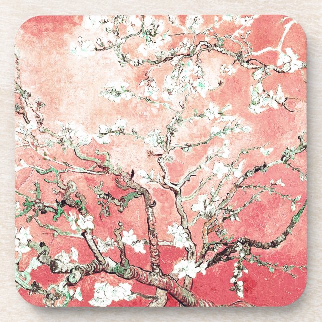 Posavasos Van Gogh Almond Blossoms Peach (Frente)