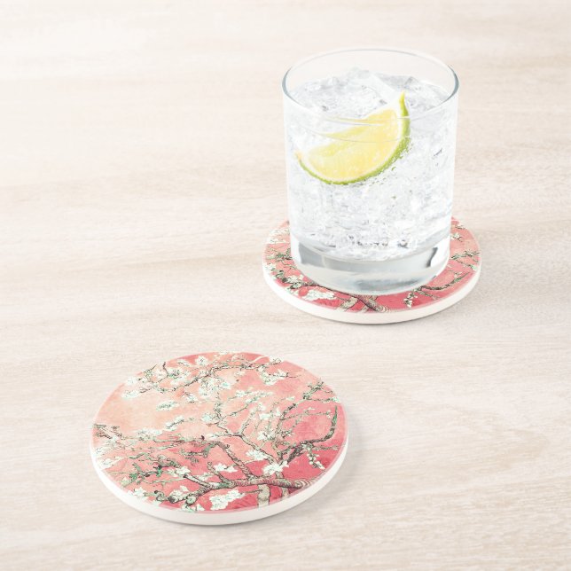 Posavasos Van Gogh Almond Blossoms Peach (Lado)