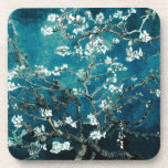 Posavasos Van Gogh Almond Blossoms : Verde azulado oscuro<br><div class="desc">"Proteger las superficies con estilo" Protege tus tabletas de una manera galardonada. Estas galerías con flores de almendras de Van Gogh en un verde azulado oscuro ofrecen protección funcional mientras infunden su espacio vital con arte atemporal. catas de flores de almendra, tartas de bebidas de Van Gogh, vajilla de arte,...</div>
