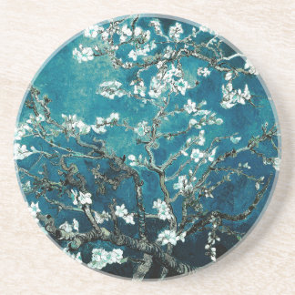 Posavasos Van Gogh Almond Blossoms : Verde azulado oscuro