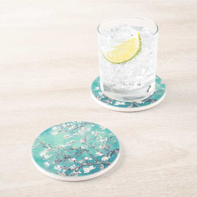 Posavasos Van Gogh Almond Flores Turquoise (Lado)