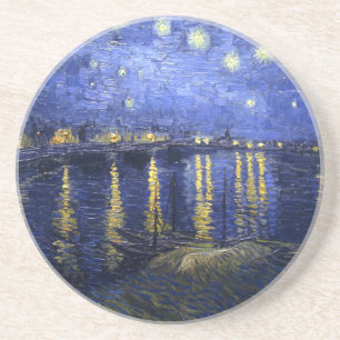 Posavasos Van Gogh: Noche estrellada sobre el Ródano