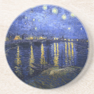 Posavasos Van Gogh: Noche estrellada sobre el Ródano