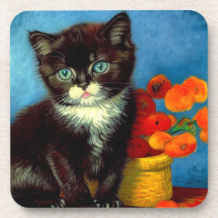 Posavasos Van Gogh Tuxedo Cat