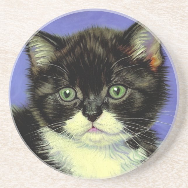 Posavasos Van Gogh Tuxedo Kitten (Frente)