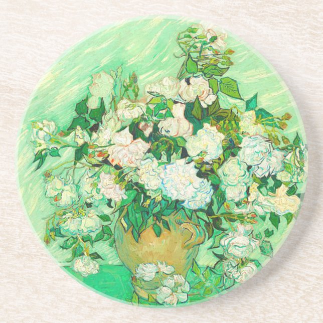 Posavasos Van Gogh White Roses (Frente)