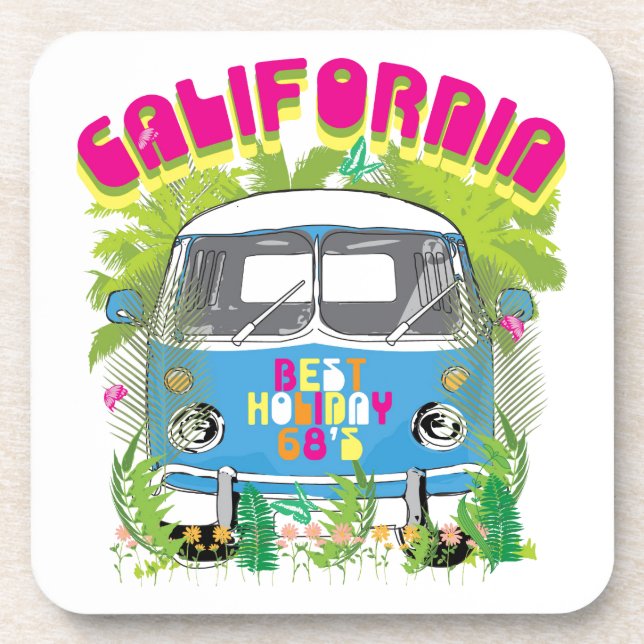 Posavasos Van Surfing California (Frente)