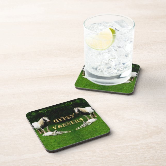 Posavasos Vanners gitanos beben escoria (Lado Derecho)