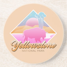 VAPORWAVE DEL PARQUE NACIONAL DE YELLOWSTONE DE LO