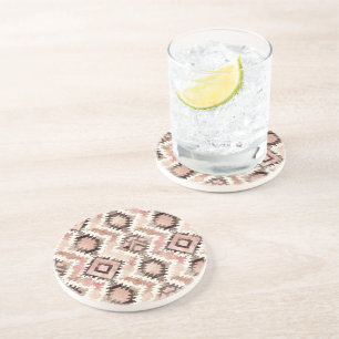 Posavasos Vaquera marrón rosa de la tribu suroeste