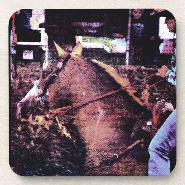 Posavasos Vaquera y caballo (Frente)
