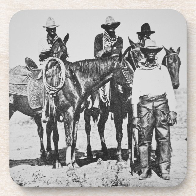 Posavasos Vaqueros negros en Bonham, Tejas, c.1890 (foto de (Frente)