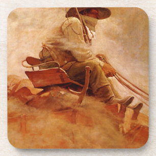Posavasos Vaqueros vintage, El vagón del Ore de la NN Wyeth