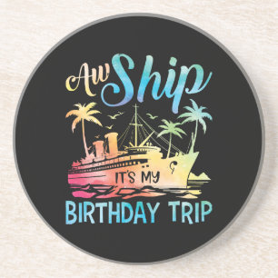 Posavasos Vaya Barco Es Mi Viaje De Cumpleaños