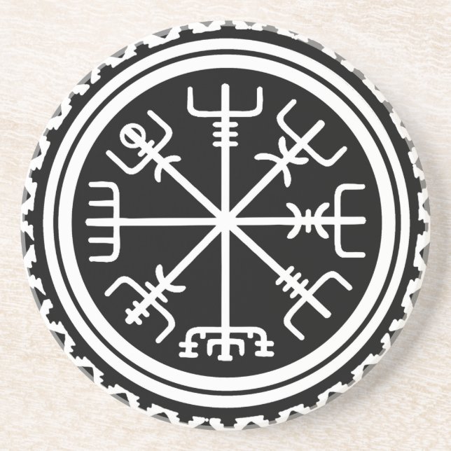 Posavasos Vegvisir la brújula náutica (Frente)