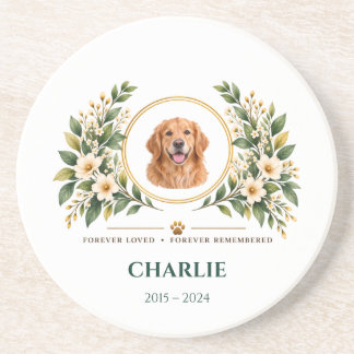 Posavasos Vela conmemorativa personalizada para mascotas, fo